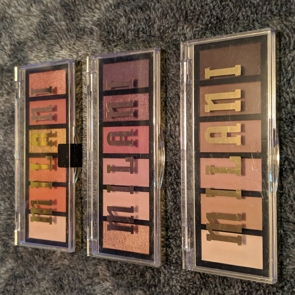 Milani eyeshadow palettes